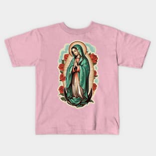 Our Lady of Guadalupe - Back Print Kids T-Shirt